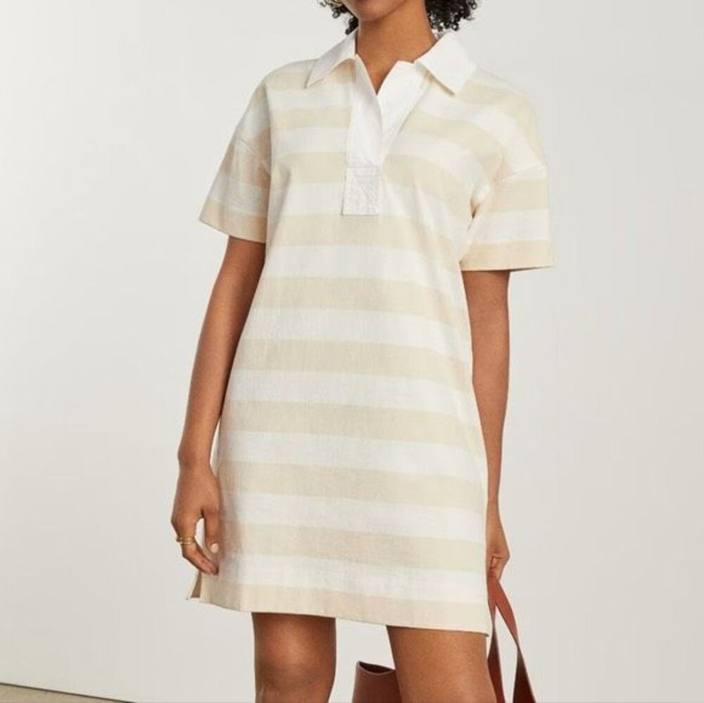 Everlane Organic Cotton Polo Dress Short Sleeve XL Women